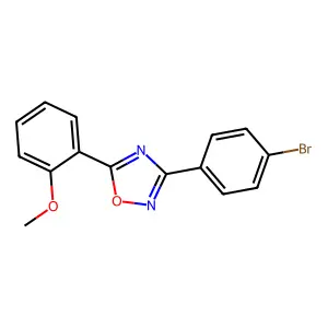 3-(4-Bromophenyl)-5-(2-methoxyphenyl)-1,2,4-oxadiazole structure