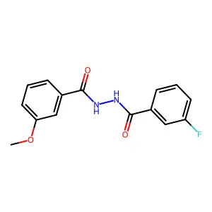 N'-(3-fluorobenzoyl)-3-methoxybenzohydrazide structure