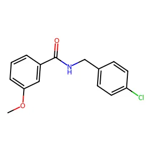 N-[(4-氯苯基)甲基]-3-甲氧基苯甲酰胺 structure