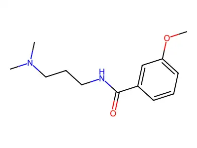N-[3-(dimethylamino)propyl]-3-methoxybenzamide structure