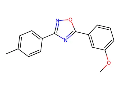 5-(3-Methoxyphenyl)-3-(4-methylphenyl)-1,2,4-oxadiazole structure