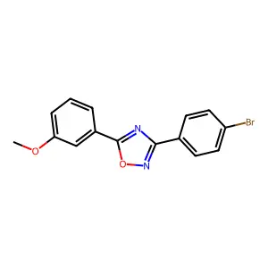 3-(4-Bromophenyl)-5-(3-methoxyphenyl)-1,2,4-oxadiazole structure