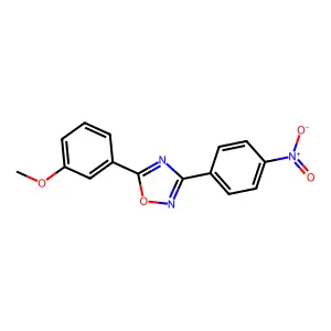 5-(3-Methoxyphenyl)-3-(4-nitrophenyl)-1,2,4-oxadiazole structure