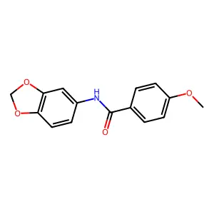 N-(1,3-benzodioxol-5-yl)-4-methoxybenzamide structure