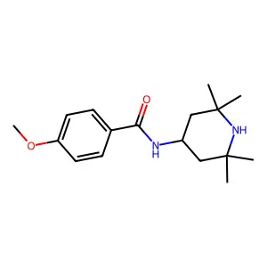 4-methoxy-N-(2,2,6,6-tetramethylpiperidin-4-yl)benzamide structure