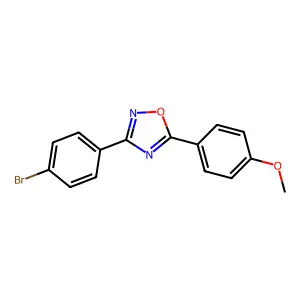 3-(4-Bromophenyl)-5-(4-methoxyphenyl)-1,2,4-oxadiazole structure
