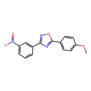 5-(4-Methoxyphenyl)-3-(3-nitrophenyl)-1,2,4-oxadiazole structure