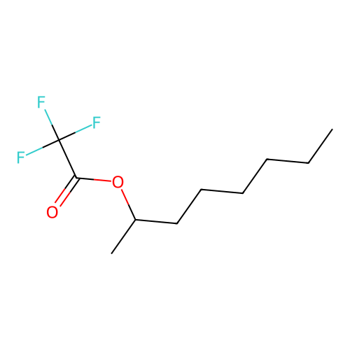 Acetic acid, trifluoro, 1-methylheptyl ester structure
