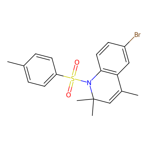 6-Bromo-2,2,4-trimethyl-1-[(4-methylphenyl)sulfonyl]-1,2-dihydroquinoline structure