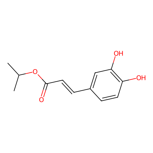 Isopropyl caffeate structure
