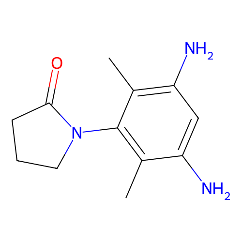 1-(3,5-Diamino-2,6-dimethylphenyl)pyrrolidin-2-one structure
