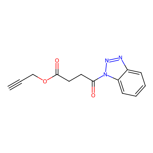 prop-2-yn-1-yl 4-(1H-benzotriazol-1-yl)-4-oxobutanoate structure