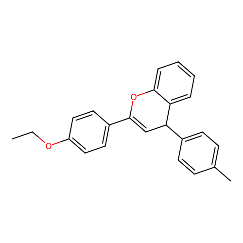 2-(4-ethoxyphenyl)-4-(4-methylphenyl)-4H-chromene structure