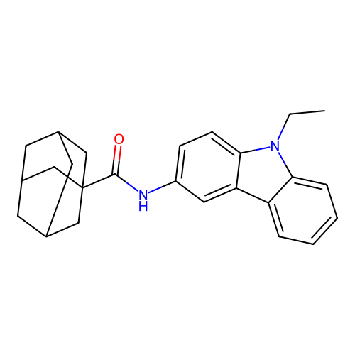 N-(9-Ethyl-9H-carbazol-3-YL)adamantane-1-carboxamide structure