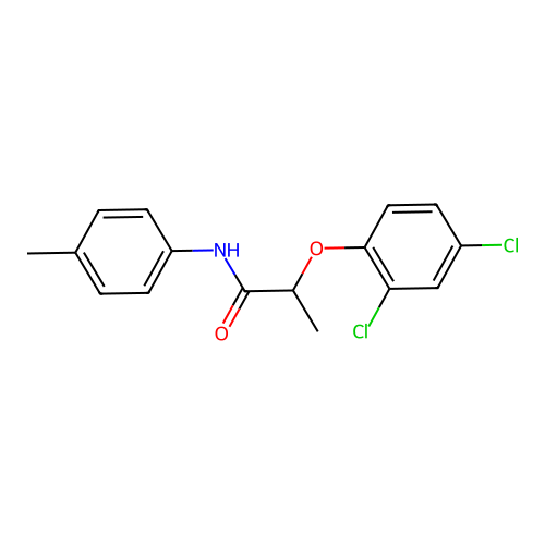 2-(2,4-dichlorophenoxy)-N-(4-methylphenyl)propanamide structure