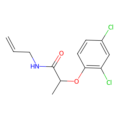 2-(2,4-dichlorophenoxy)-N-(prop-2-en-1-yl)propanamide structure