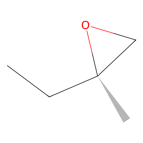 (2R)-2-ethyl-2-methyloxirane structure