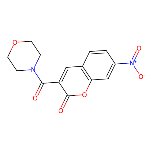 3-(Morpholine-4-carbonyl)-7-nitrochromen-2-one structure
