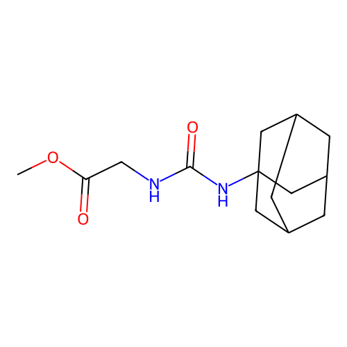 Methyl 2-{[(adamantan-1-YL)carbamoyl]amino}acetate structure
