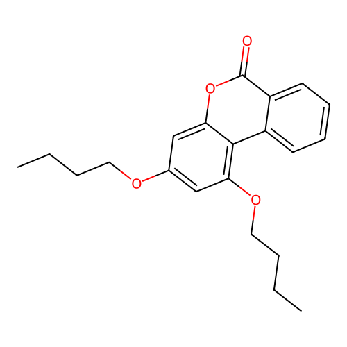 1,3-Dibutoxybenzo[c]chromen-6-one structure