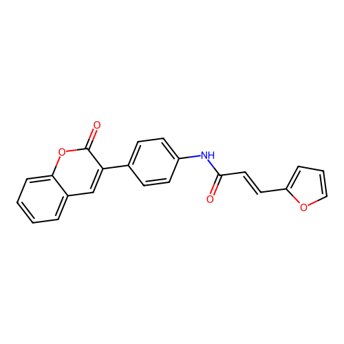 (E)-3-(furan-2-yl)-N-(4-(2-oxo-2H-chromen-3-yl)phenyl)acrylamide structure