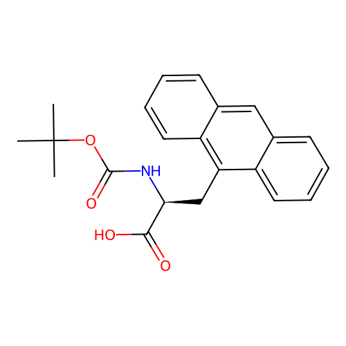 Boc-3-(9-anthryl)-L-alanine structure