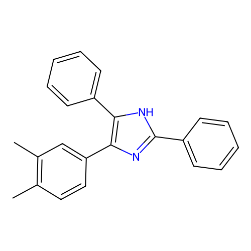 4-(3,4-Dimethylphenyl)-2,5-diphenyl-1H-imidazole structure