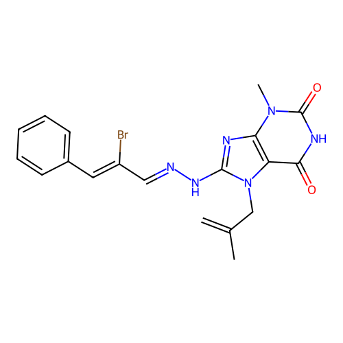 C19H19BrN6O2 structure