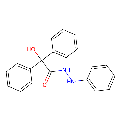 2-Hydroxy-N',2,2-triphenylacetohydrazide structure