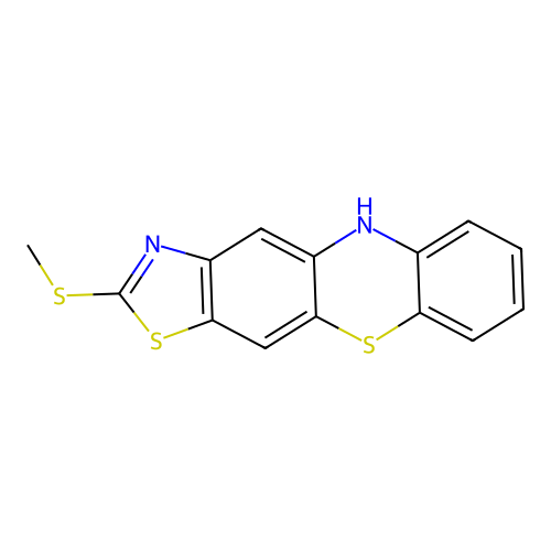 2-(methylsulfanyl)-5H-[1,3]thiazolo[4,5-b]phenothiazine structure