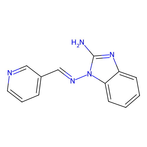 N*1*-Pyridin-3-ylmethylene-benzoimidazole-1,2-diamine structure