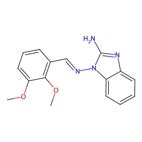 N*1*-(2,3-Dimethoxy-benzylidene)-benzoimidazole-1,2-diamine structure