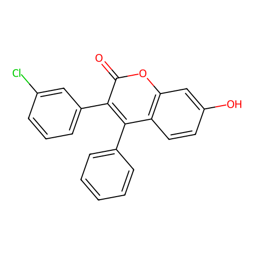 3-(3-Chlorophenyl)-7-hydroxy-4-phenylchromen-2-one structure