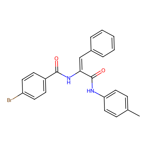 Propenamide, 2-(4-bromobenzoylamino)-3-phenyl-N-(4-methylphenyl)- structure