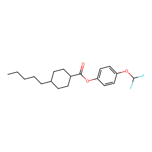 4-(Difluoromethoxy)phenyl 4-pentylcyclohexanecarboxylate structure