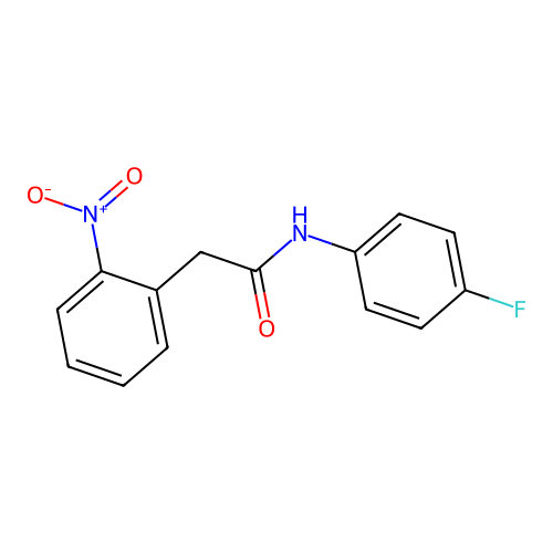 N-(4-fluorophenyl)-2-(2-nitrophenyl)acetamide structure