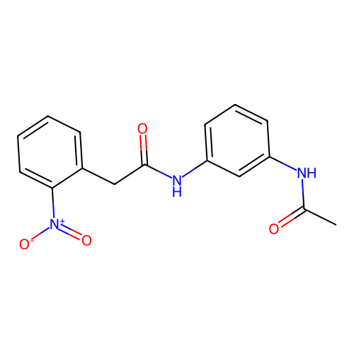 N-[3-(acetylamino)phenyl]-2-(2-nitrophenyl)acetamide structure