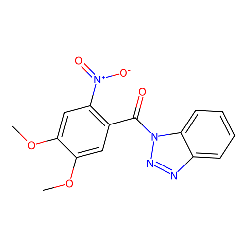 1H-1,2,3-Benzotriazole, 1-(4,5-dimethoxy-2-nitrobenzoyl)- structure