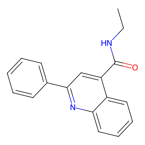 N-乙基-2-苯基喹啉-4-甲酰胺 structure