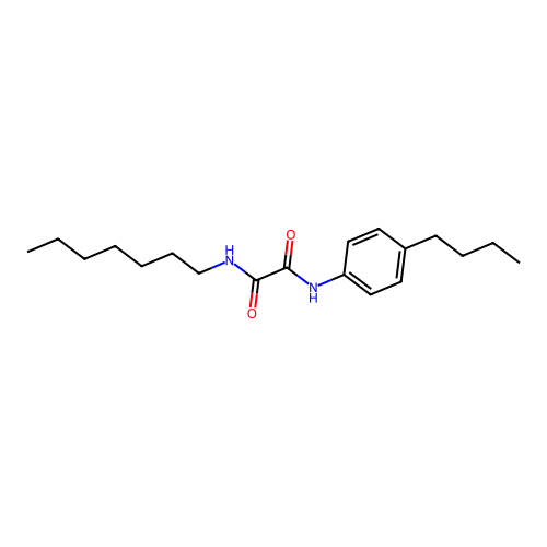 N-(4-butylphenyl)-N'-heptylethanediamide structure