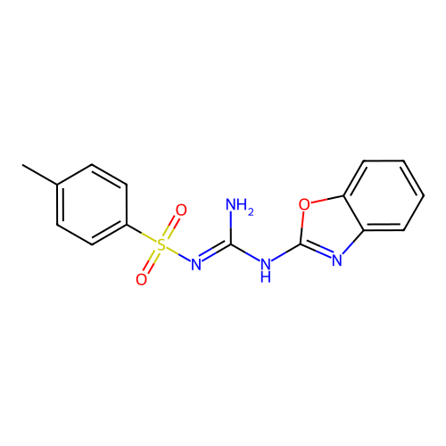 1-(1,3-Benzoxazol-2-yl)-2-(4-methylphenyl)sulfonylguanidine structure