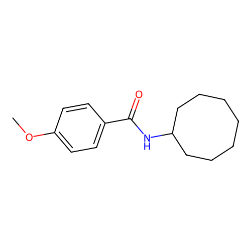 N-cyclooctyl-4-methoxybenzamide structure