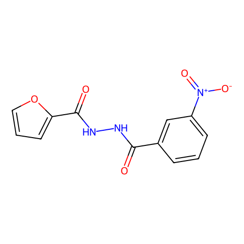 N'-(3-nitrobenzoyl)furan-2-carbohydrazide structure