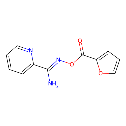 N'-[(furan-2-ylcarbonyl)oxy]pyridine-2-carboximidamide structure