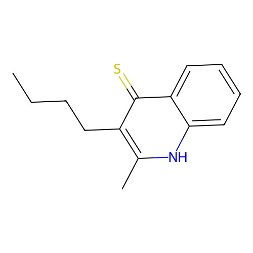 3-Butyl-2-methyl-4-quinolinethiol structure