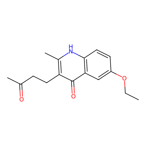 4-(6-Ethoxy-4-hydroxy-2-methylquinolin-3-YL)butan-2-one structure