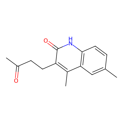 4,6-Dimethyl-3-(3-oxo-butyl)-1H-quinolin-2-one structure