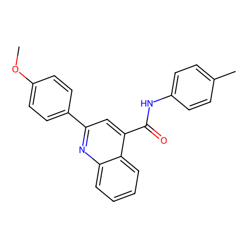 2-(4-methoxyphenyl)-N-(4-methylphenyl)quinoline-4-carboxamide structure