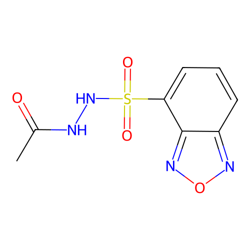 N'-(2,1,3-benzoxadiazol-4-ylsulfonyl)acetohydrazide structure