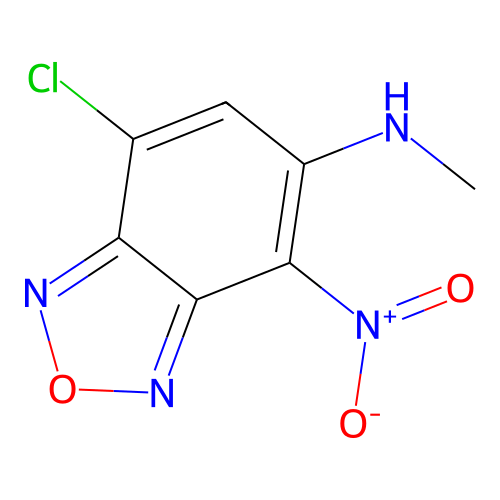 7-chloro-N-methyl-4-nitro-2,1,3-benzoxadiazol-5-amine structure
